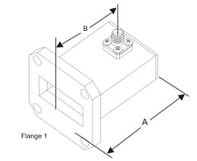 Waveguide t oCoaxial Adapter TransitionOutline Drawing